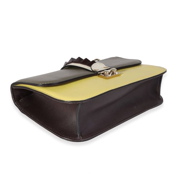 Valentino Leather Rockstud Glam Lock Medium Flap Bag - Picture 6 of 8